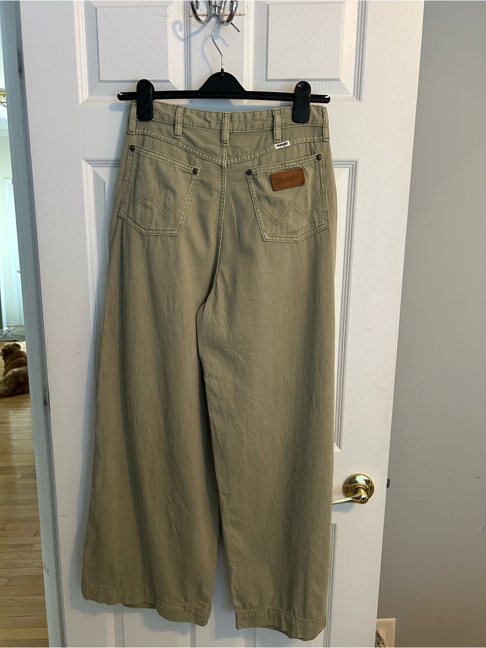 Wrangler Wide Leg pleated Trousers High-Rise in Sage - Picture 13 of 14